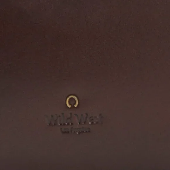 WILD WEST Leather Turn Lock Flap Tote